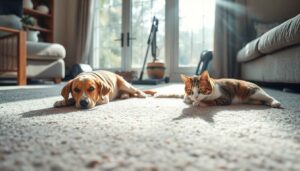 pets on carpet image