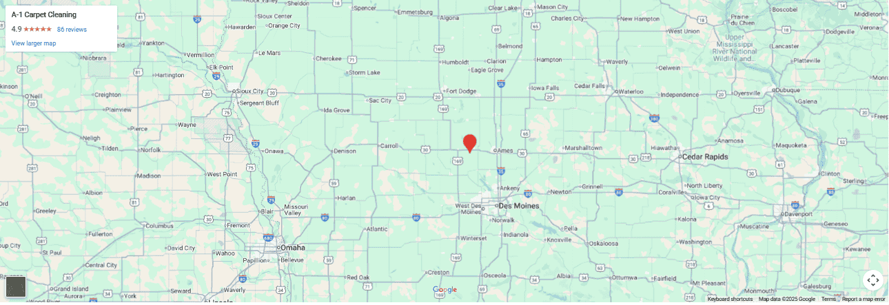 a-1 carpet cleaning maps