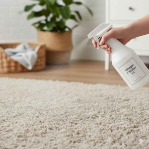Pet-safe vinegar carpet spray for odor neutralizing in Ames Iowa homes.
