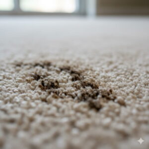 Carpet wicking stains resurfacing after cleaning as moisture dries