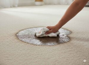 Common carpet cleaning mistake rubbing a stain instead of blotting in Ames home