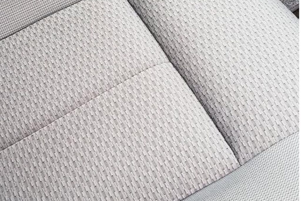 Close-up of freshly cleaned upholstery fabric in Ames, Iowa